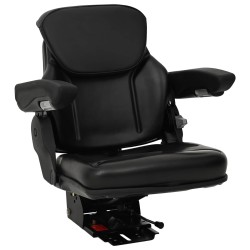 Siège de tracteur avec suspension Noir 60 x 58 x 72 cm 643377643377