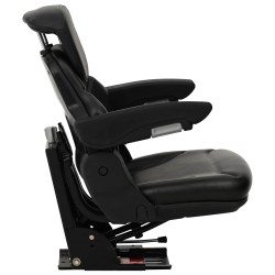 Siège de tracteur avec suspension Noir 60 x 58 x 72 cm 643377643377