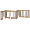Porte de chien pliable avec supports 4 pcs Chêne artisanal 643380643380
