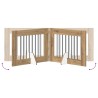 Porte de chien pliable avec supports 4 pcs Chêne artisanal 643380643380