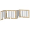 Porte de chien pliable avec supports 4 pcs Chêne Sonoma 401 cm 643381643381
