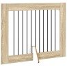 Porte de chien pliable avec supports 4 pcs Chêne Sonoma 401 cm 643381643381