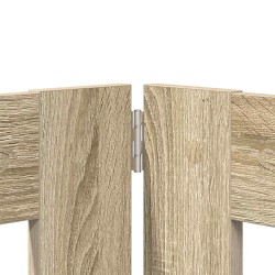 Porte de chien pliable avec supports 4 pcs Chêne Sonoma 401 cm 643381643381