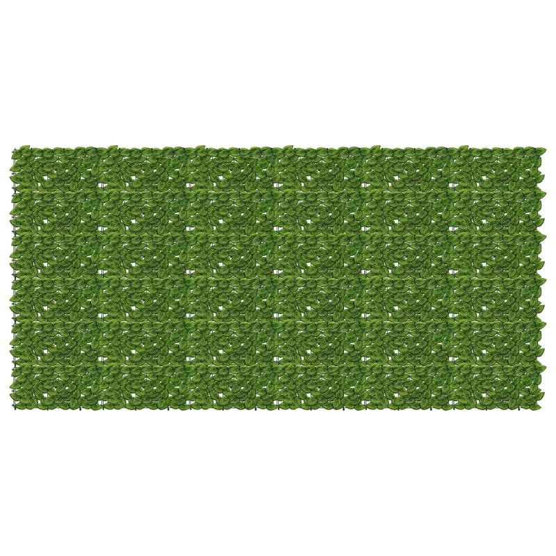 Écran de balcon avec feuilles Vert et jaune 300 x 150 cm 643383643383