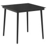 Ensemble de Tables Basses avec coussin avec oreiller 3 pcs Noir 643384643384