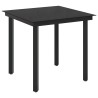 Ensemble de Tables Basses avec coussin avec oreiller 3 pcs Noir 643386643386