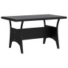 Ensemble de repas extérieur 3 pcs Noir polyrotin 643389643389