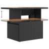 Ensemble de repas extérieur 3 pcs Noir 643390643390