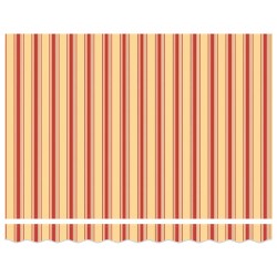 Auvent rétractable jaune et blanc 3x2,5 m tissu et aluminium 643391643391