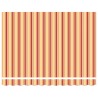 Auvent rétractable jaune et blanc 3x2,5 m tissu et aluminium 643391643391