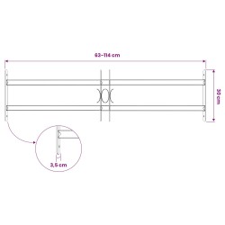 Grille de sécurité pour fenêtres avec 2 barres transversales 643394643394