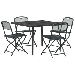 Ensemble de meubles d'extérieur 5 pcs Anthracite Fer et Acier 643395643395