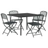 Ensemble de meubles d'extérieur 5 pcs Anthracite Fer et Acier 643395643395