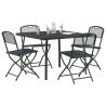 Ensemble de meubles d'extérieur 5 pcs Anthracite Fer et Acier 643395643395