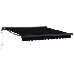 Auvent rétractable Noir 300 x 250 x 165 cm Tissu et Métal 643396643396