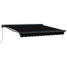 Auvent rétractable Noir 300 x 250 x 165 cm Tissu et Métal 643396643396