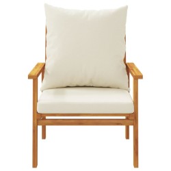 Salon de jardin avec coussins 5 pcs Bois d'acacia solide 643400643400
