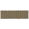 Coussin de chaise longue taupe mélangé 200x60x4 cm tissu 643407643407