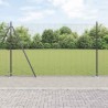 Clôture en fil soudé avec base en béton 10 x 1,5 m Gris Maille 643414643414