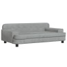Lit pour chien gris clair 90x53x30 cm velours 643424643424