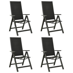 Ensemble à manger de jardin 5 pcs aluminium anthracite 643428643428