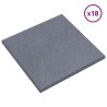 Dalles de Protection Anti-Chute 18 pcs Gris 50 x 50 cm 643429643429