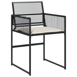 Ensemble à manger de jardin 13 pcs coussins noir résine tressée 643438643438
