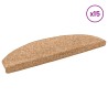 Tapis d'escalier auto-adhésifs 15 pcs Beige 80 x 24,5 x 3,5 cm 643441643441