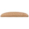 Tapis d'escalier auto-adhésifs 15 pcs Beige 80 x 24,5 x 3,5 cm 643441643441