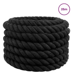 Corde Noir 3 x 3 x 2500 cm Coton 643444643444