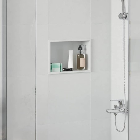 Niche de Douche Blanc 30 x 20 x 9,5 cm Acier inoxydable 643448643448
