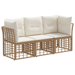 Ensemble de canapés d'extérieur Naturel Polyester 643458643458