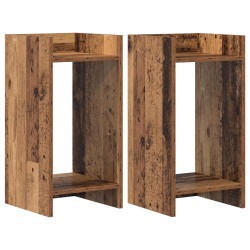Support de Plante 2 pc Bois ancien 30 x 30 x 60 cm 643460643460