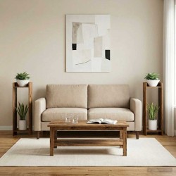 Support de Plante 2 pc Bois ancien 30 x 30 x 100 cm 643461643461