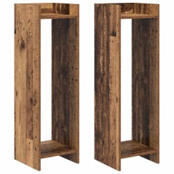 Support de Plante 2 pc Bois ancien 30 x 30 x 100 cm 643461643461
