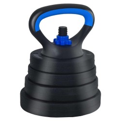 Set d'haltères 4-en-1 40kg Noir et Bleu Ciment et sable de fer 643462643462