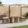 Ensemble de salle à manger pour jardin 3 pcs Beige et crème 643463643463
