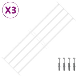 Grille de sécurité pour fenêtres avec 4 barres croisées 3 pcs 643464643464