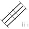 Grille de sécurité pour fenêtres avec 3 barres transversales 643465643465