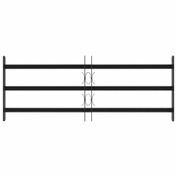 Grille de sécurité pour fenêtres avec 3 barres transversales 643465643465