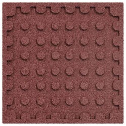 Dalles de Protection Anti-Chute 12 pcs Rouge 50 x 50 cm 643468643468