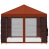 Gazebo avec murs latéraux 4 × 3 m Terre cuite 643470643470