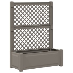 Grand bac avec treille 2 pcs Gris 143 x 143 x 133,5 cm PP 643475643475