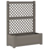Grand bac avec treille 2 pcs Gris 143 x 143 x 133,5 cm PP 643475643475