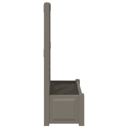 Grand bac avec treille 2 pcs Gris 143 x 143 x 133,5 cm PP 643475643475