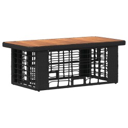 Ensemble de salle à manger pour jardin 4 pcs Noir et gris 643478643478