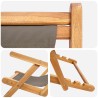 Chaise de plage Taupe Bois de teck massif 643480643480
