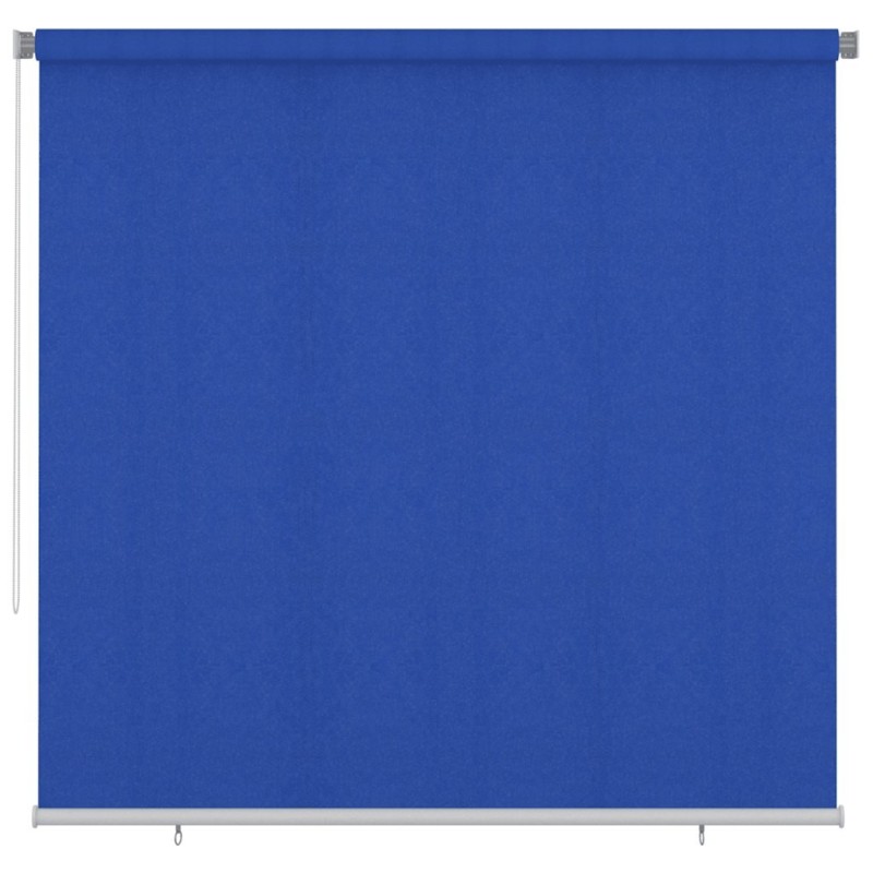 Store roulant d'extérieur 245 (l) x 230 (H) cm bleu HDPE 643488643488