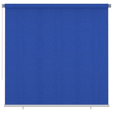 Store roulant d'extérieur 245 (l) x 230 (H) cm bleu HDPE 643488643488