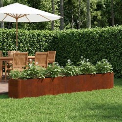 Jardin surélevé Acier patiné 280 x 40 x 40 cm 643489643489